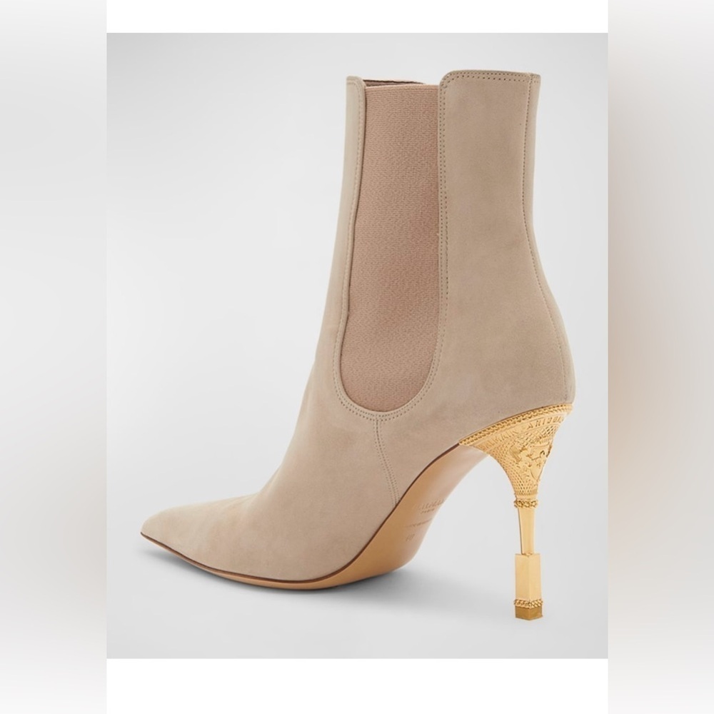 Balmain Suede Booties - Picture 2 of 4
